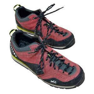 Millet Shoes Women 10 Red‎ Rockway Suede Hiking Gorpcore Trail Outdoor MIG1322
